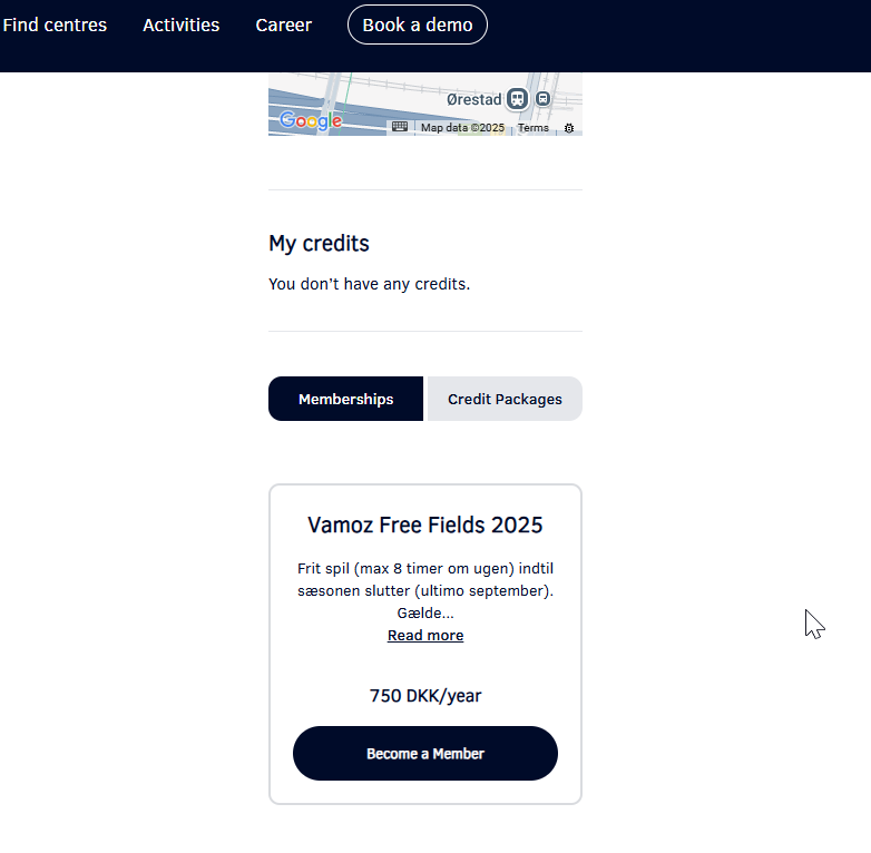 Vamoz Padel Fritspilsmedlemskab