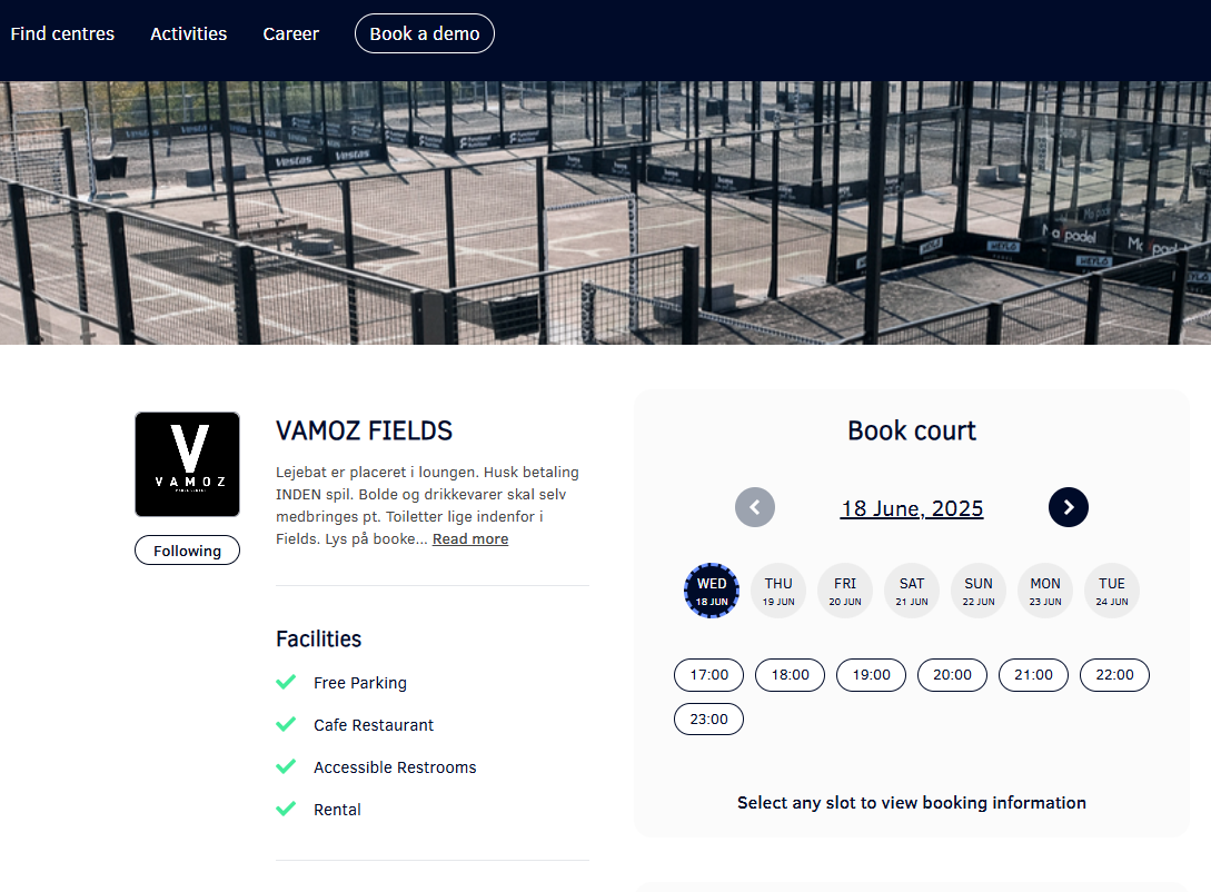 Vamoz Padel Fritspilsmedlemskab